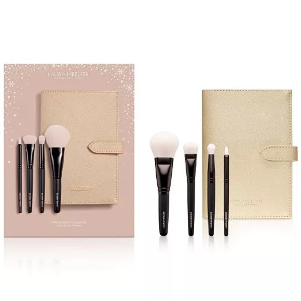 Laura Mercier Brush Collection with Luxe Case ✨ BNIB  | Luxury Brush Set